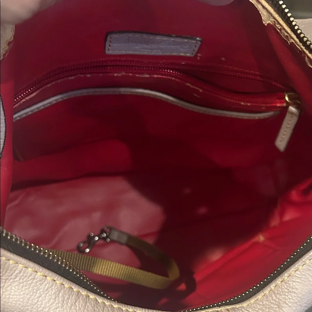 Dooney & Bourke Tan and Black Color block Sophie Hobo Bag